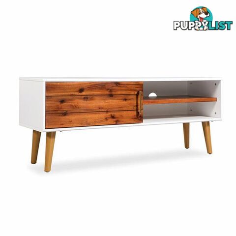 Tv Cabinet Solid Acacia Wood 120X35X45 Cm - Tv Cabinet - 787976575403