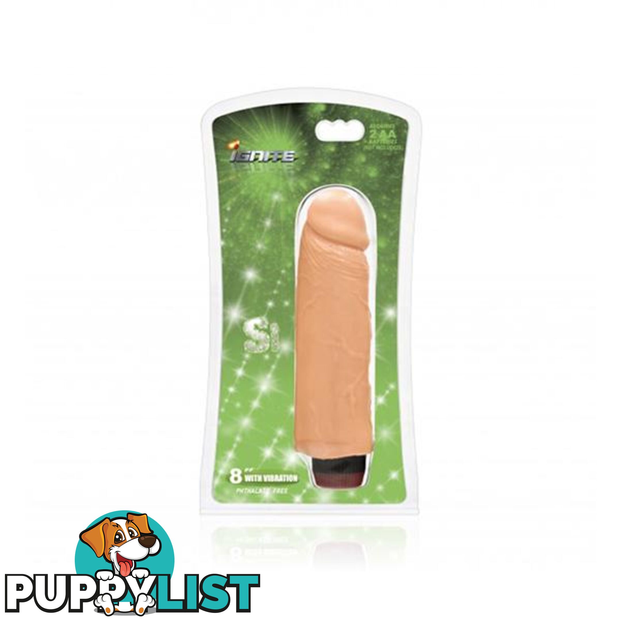 Cock With Vibration 8 Inch Vanilla - Ignite - 752875103002