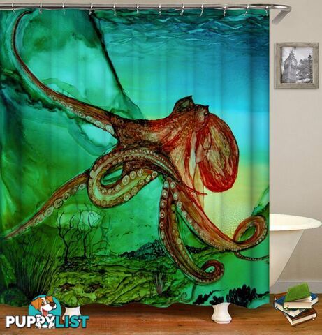 Wild Octopus Shower Curtain - Curtain - 7427045976979