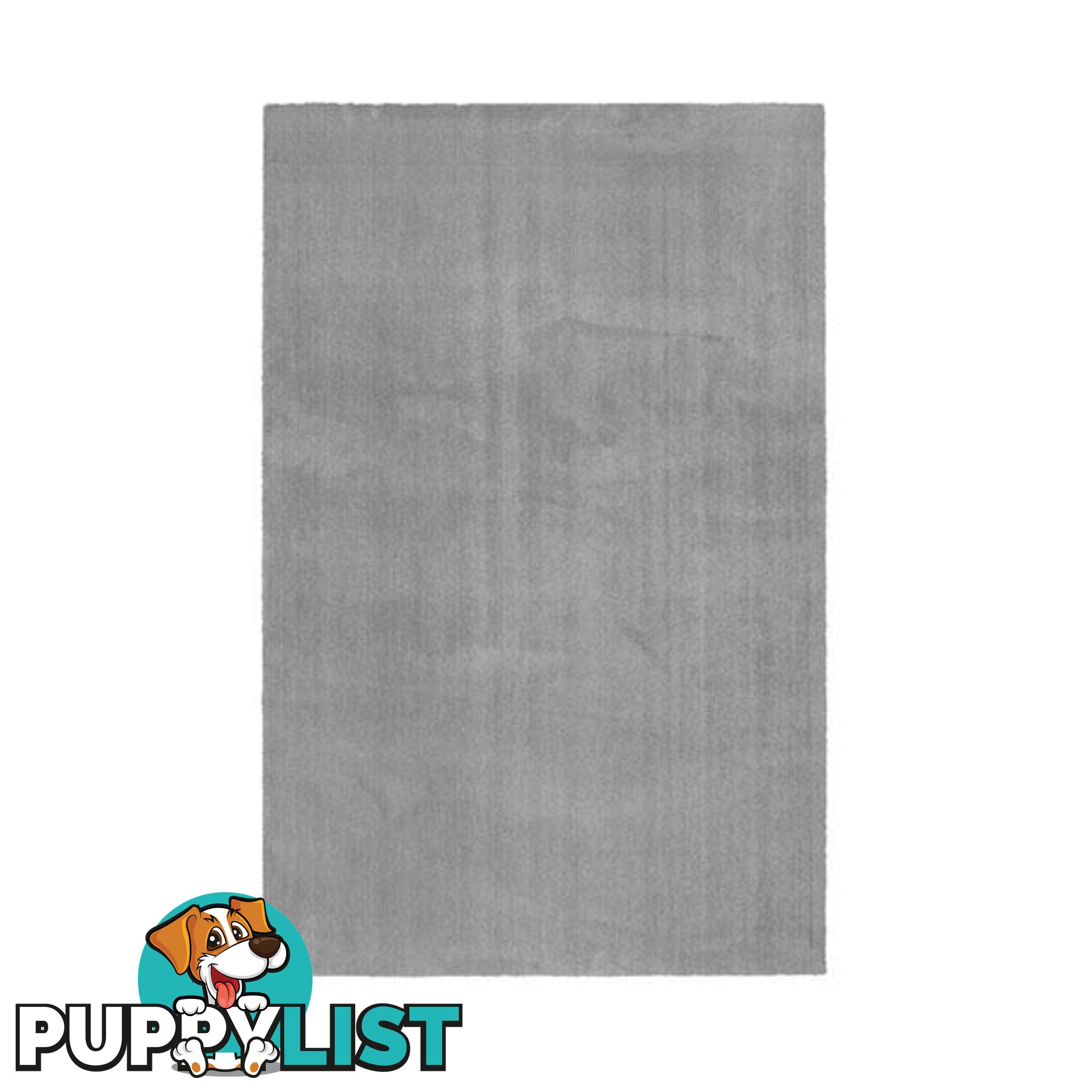 Comfy Light Grey Polyester Rug - Unbranded - 787976629397