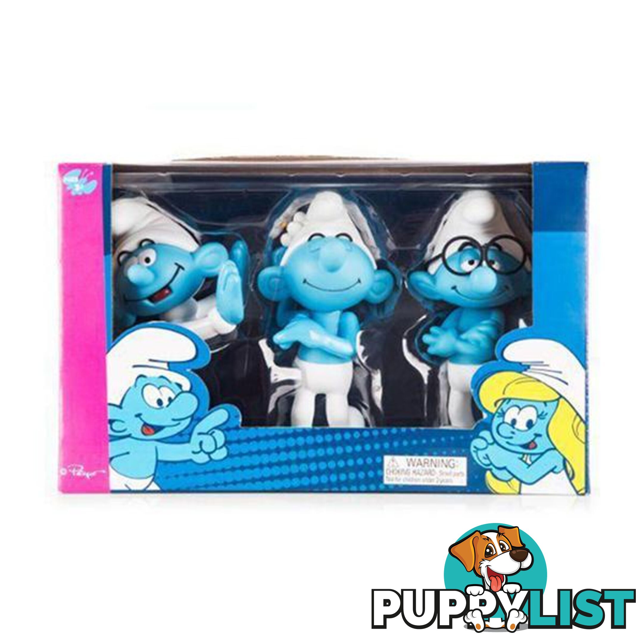 Smurfs 12cm Figurine - Vanity, Baby and Brainy - Smurf - 4326500383266