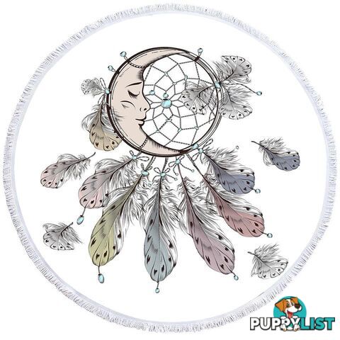 Moon Dream Catcher Beach Towel - Towel - 7427046311373