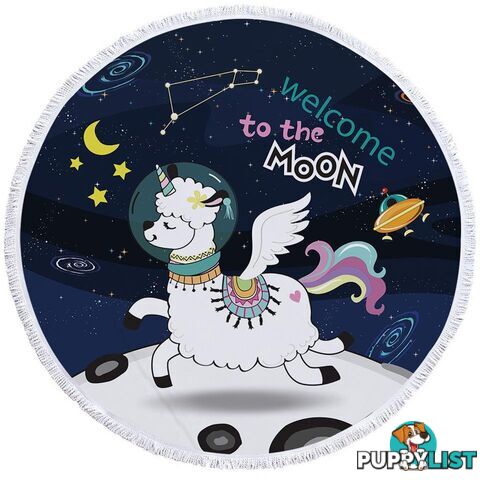 Astronaut Unicorn Sheep Beach Towel - Towel - 7427046308571