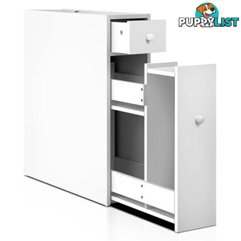 Storage Cabinet Bathroom - White - Unbranded - 4344744420165