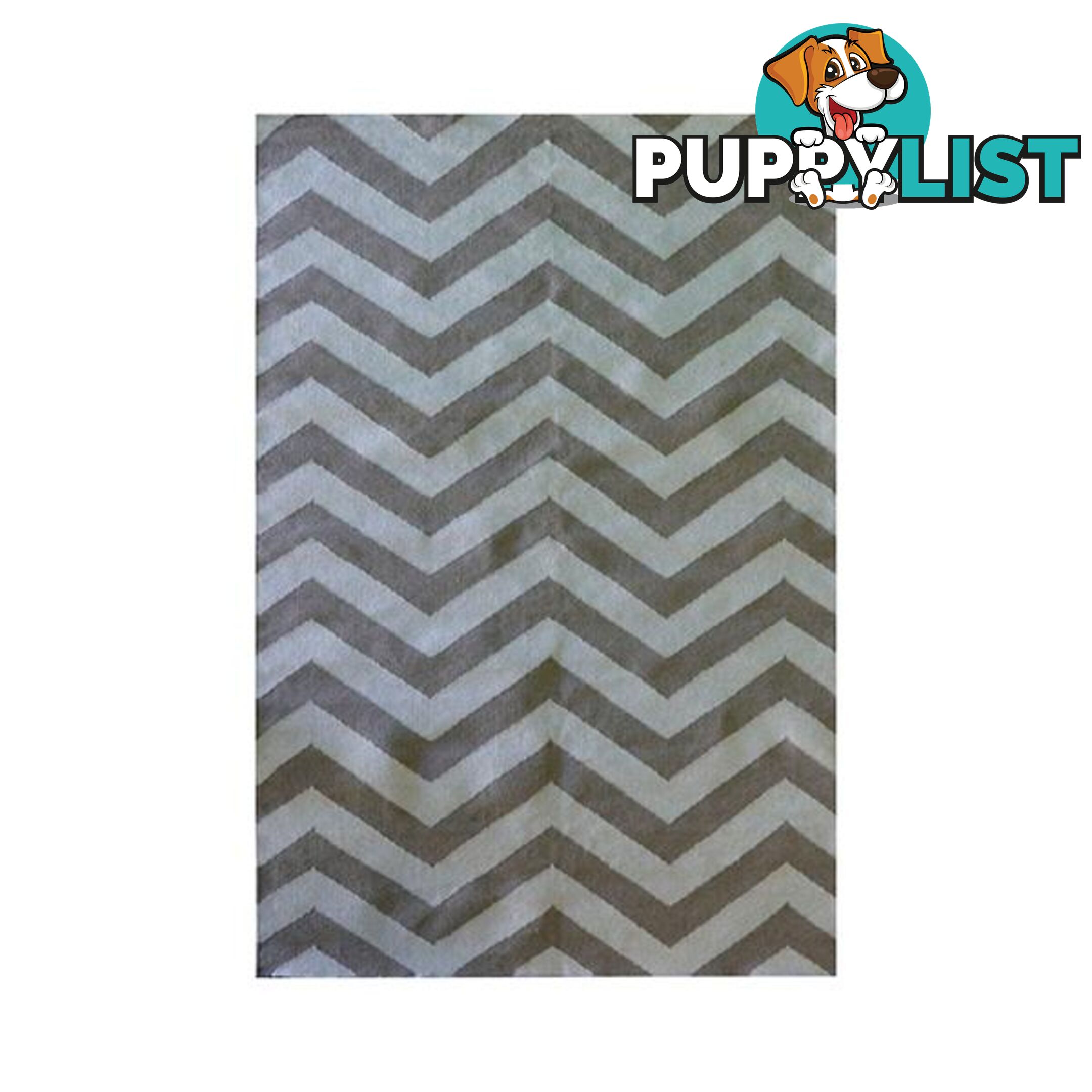 Contemporary Chevron Flat Weave Beige Rug - Unbranded - 7427046154260