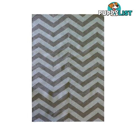 Contemporary Chevron Flat Weave Beige Rug - Unbranded - 7427046154260