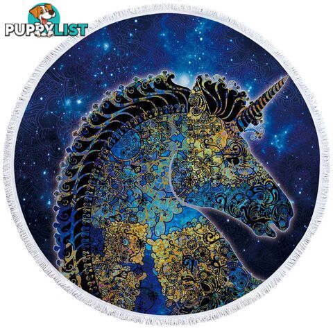 Oriental Unicorn Beach Towel - Towel - 7427046324366