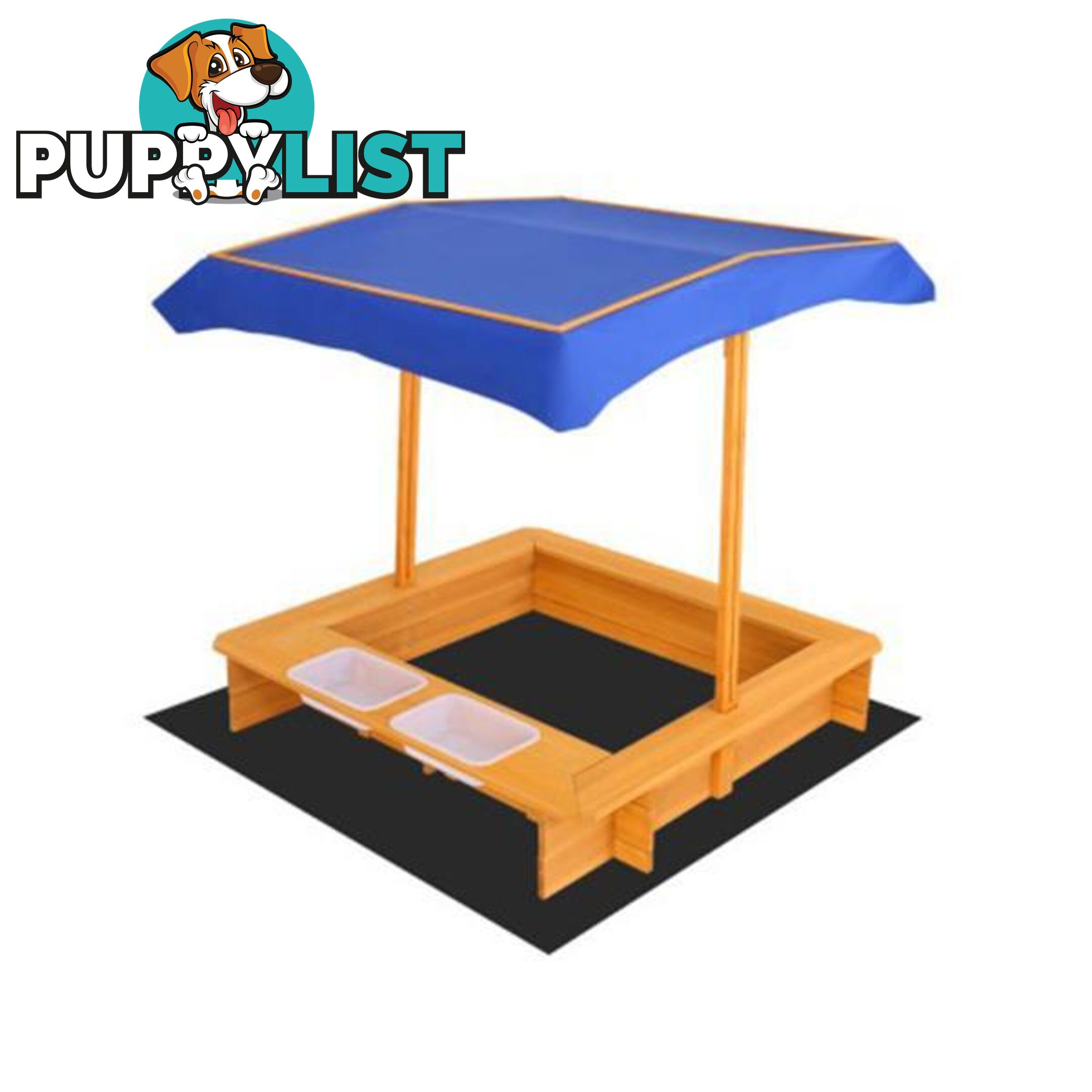 Keezi Outdoor Canopy Sand Pit - Keezi - 9350062192757