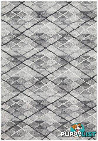 Visions Winter Grey Gravel Modern Rug - Unbranded - 9375321829212