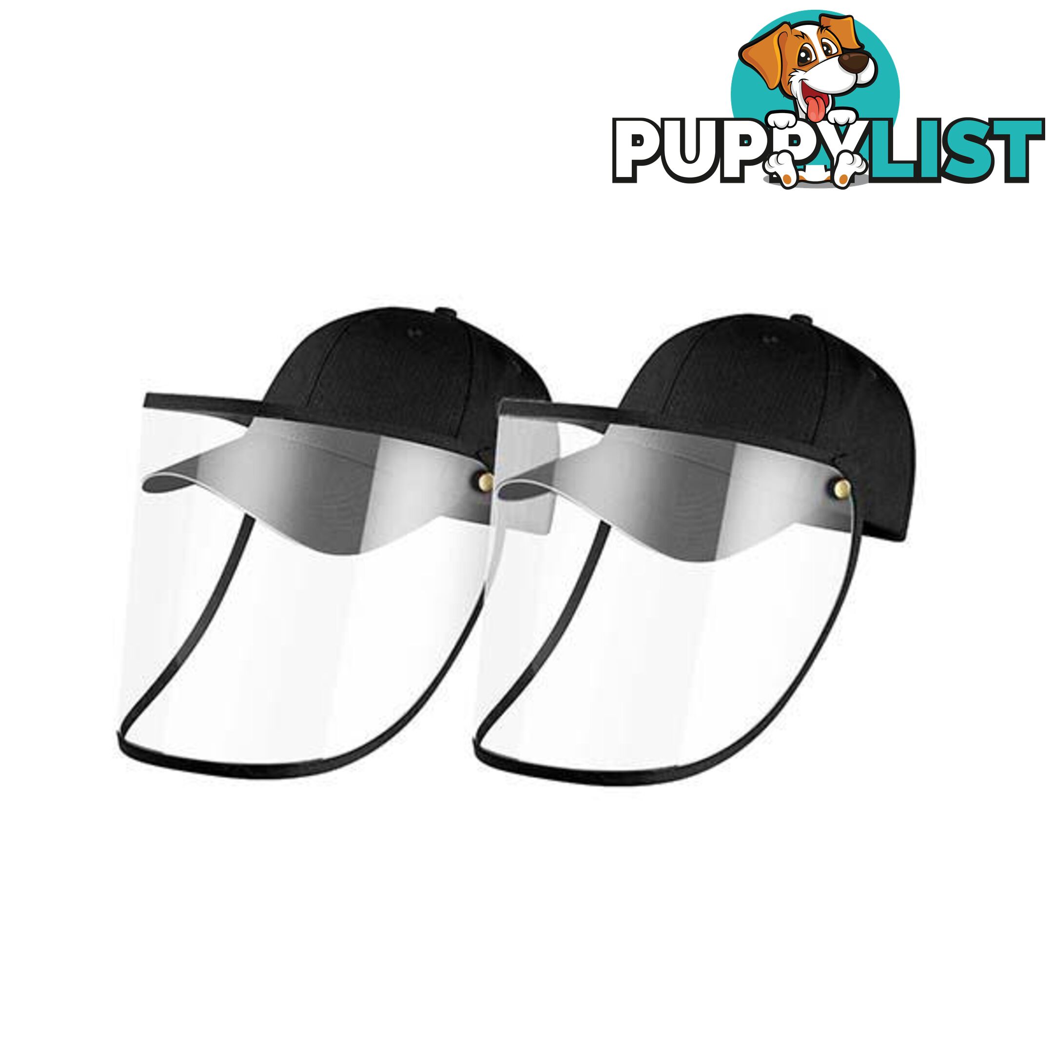 2X Outdoor Hat Anti Fog Dust Saliva Cap Face Shield Cover Adult Black - Unbranded - 9476062095383