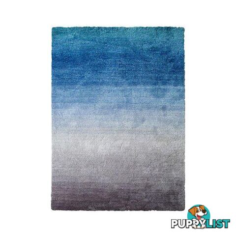 Gradience Grey Blue Polyester Shag Rug - Unbranded - 7427046073646