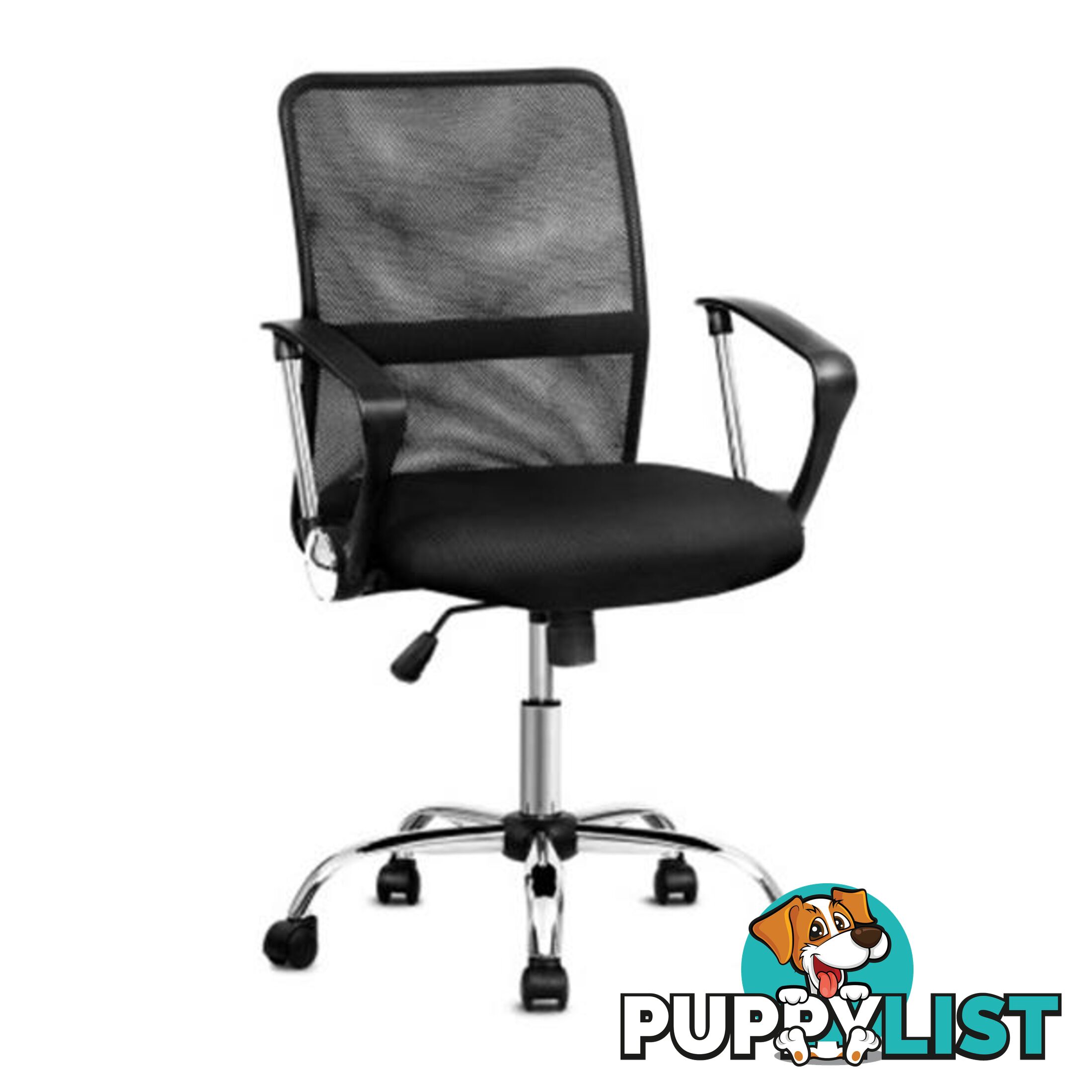 Office Chair Gaming Computer Mesh Chairs Executive Mid Back Black - Artiss - 9355720065121