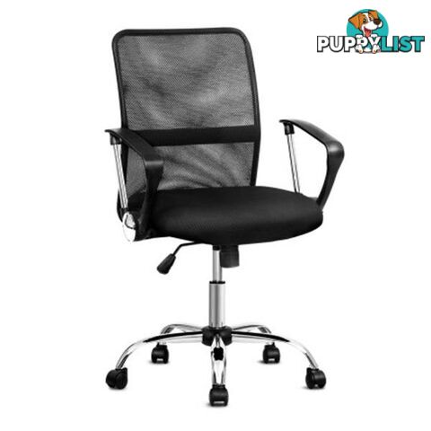 Office Chair Gaming Computer Mesh Chairs Executive Mid Back Black - Artiss - 9355720065121