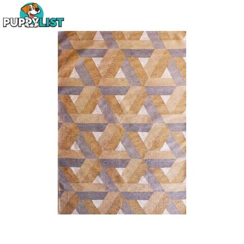 Kelim Geo Gold Flat Weave Rug - Unbranded - 7427046150408