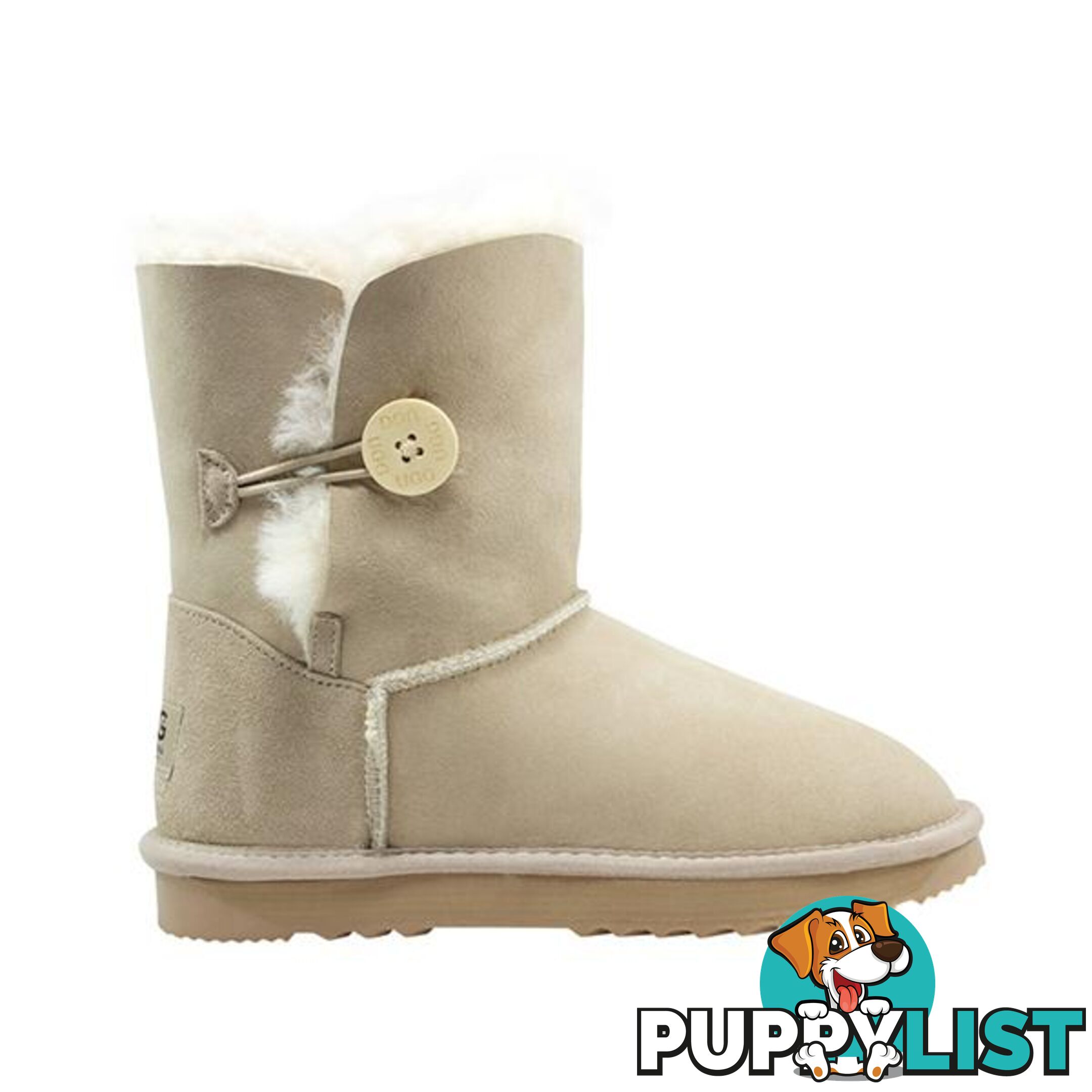 Comfort Me Australian Made Mid Bailey Button Ugg Boot Sand - Comfort Me - 822427521766