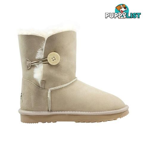 Comfort Me Australian Made Mid Bailey Button Ugg Boot Sand - Comfort Me - 822427521766