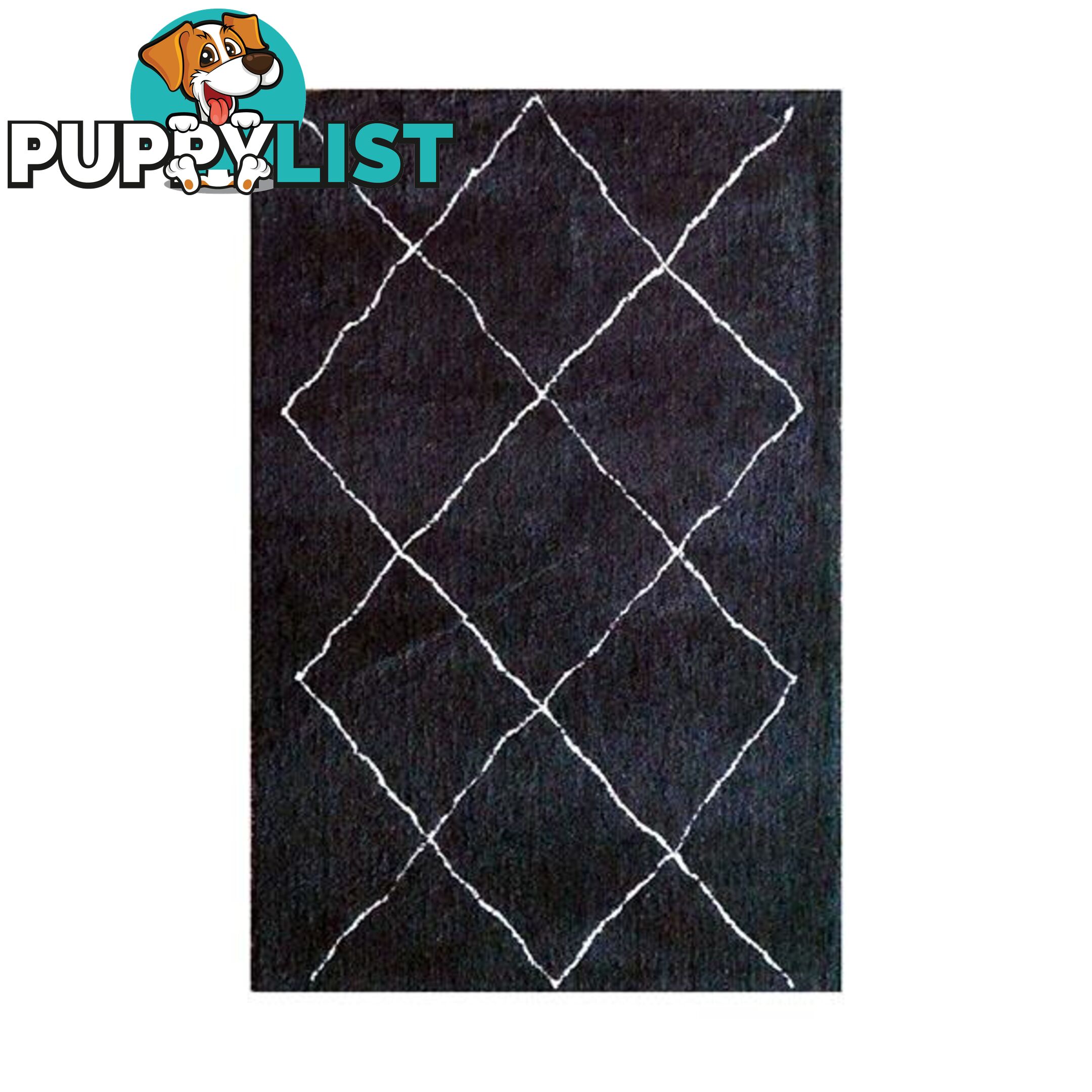 Polyester Tribal Black And White Rug - Unbranded - 787976629304