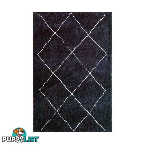 Polyester Tribal Black And White Rug - Unbranded - 787976629304