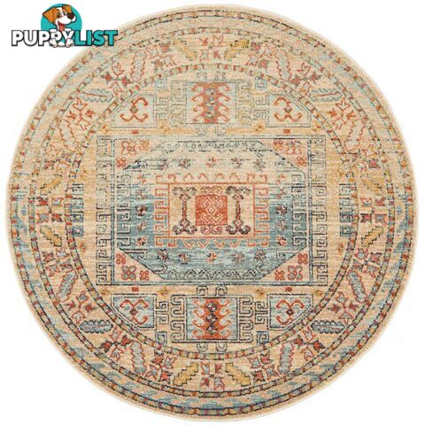 Legacy Round Sky Blue Rug - Unbranded - 9375321884884