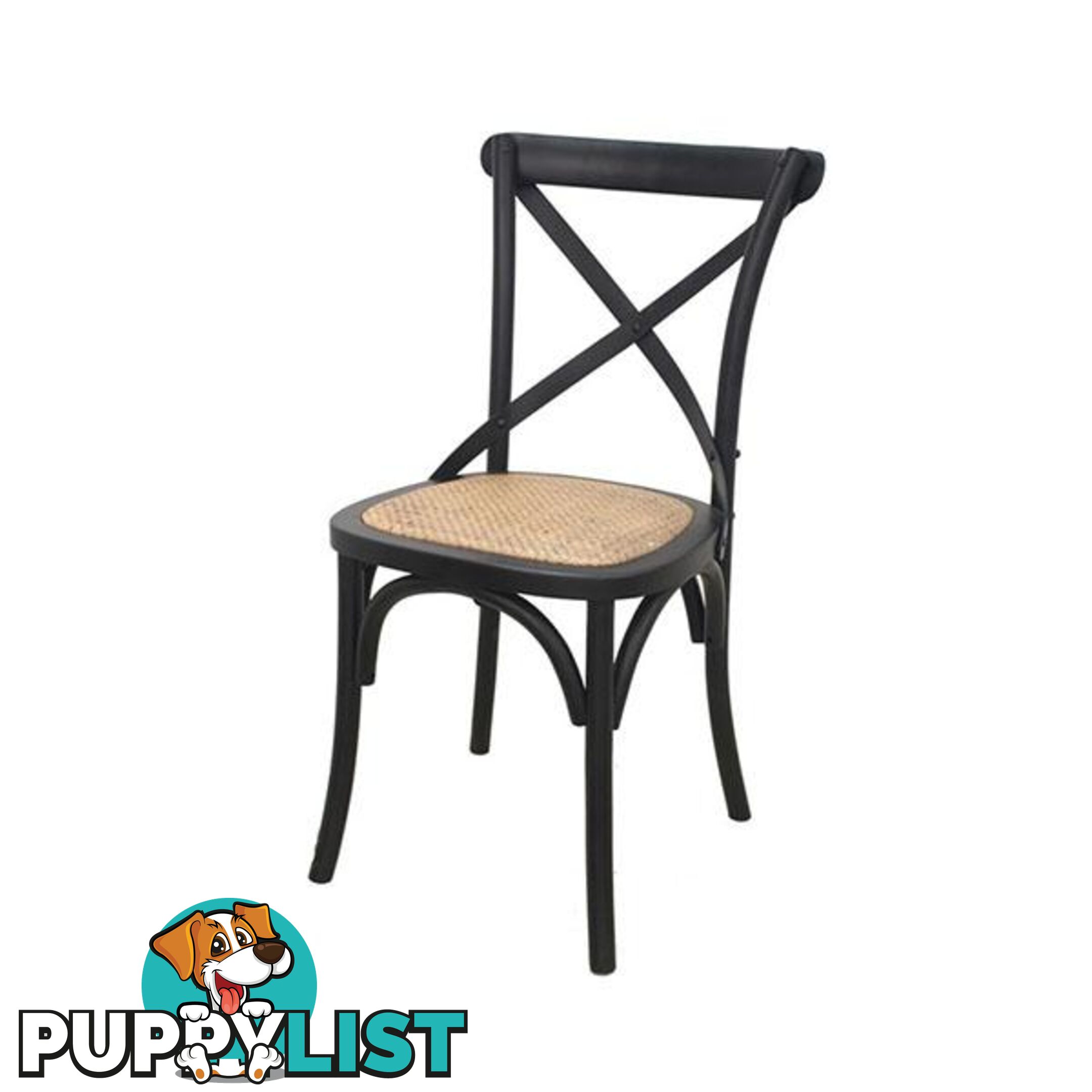 Crossback Dining Chair Black - Dining Chair - 7427046210850