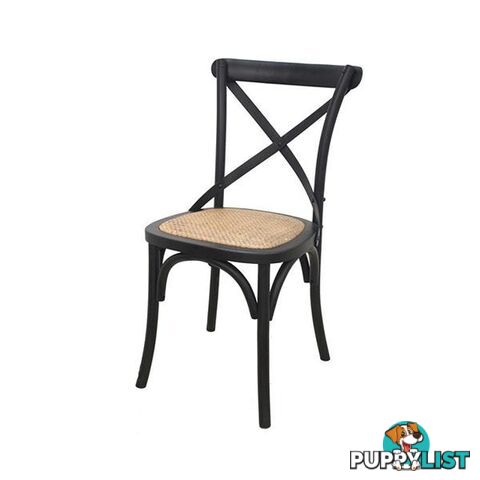 Crossback Dining Chair Black - Dining Chair - 7427046210850