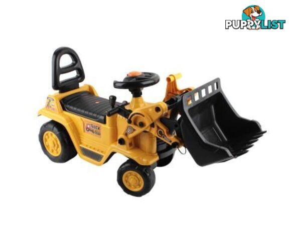 Kids Ride On Bulldozer Yellow - Keezi - 4326500261830