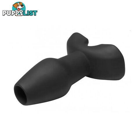 Invasion Hollow Silicone Anal Plug Small Black - Adult Toys - 848518015655