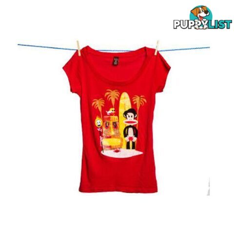 Paul Frank Julius Hawaiian Surfer Tee (Red) - Paul Frank - 4326500379405