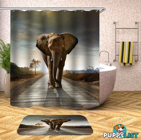 Elephant King Of The Road Shower Curtain - Curtain - 7427046034241