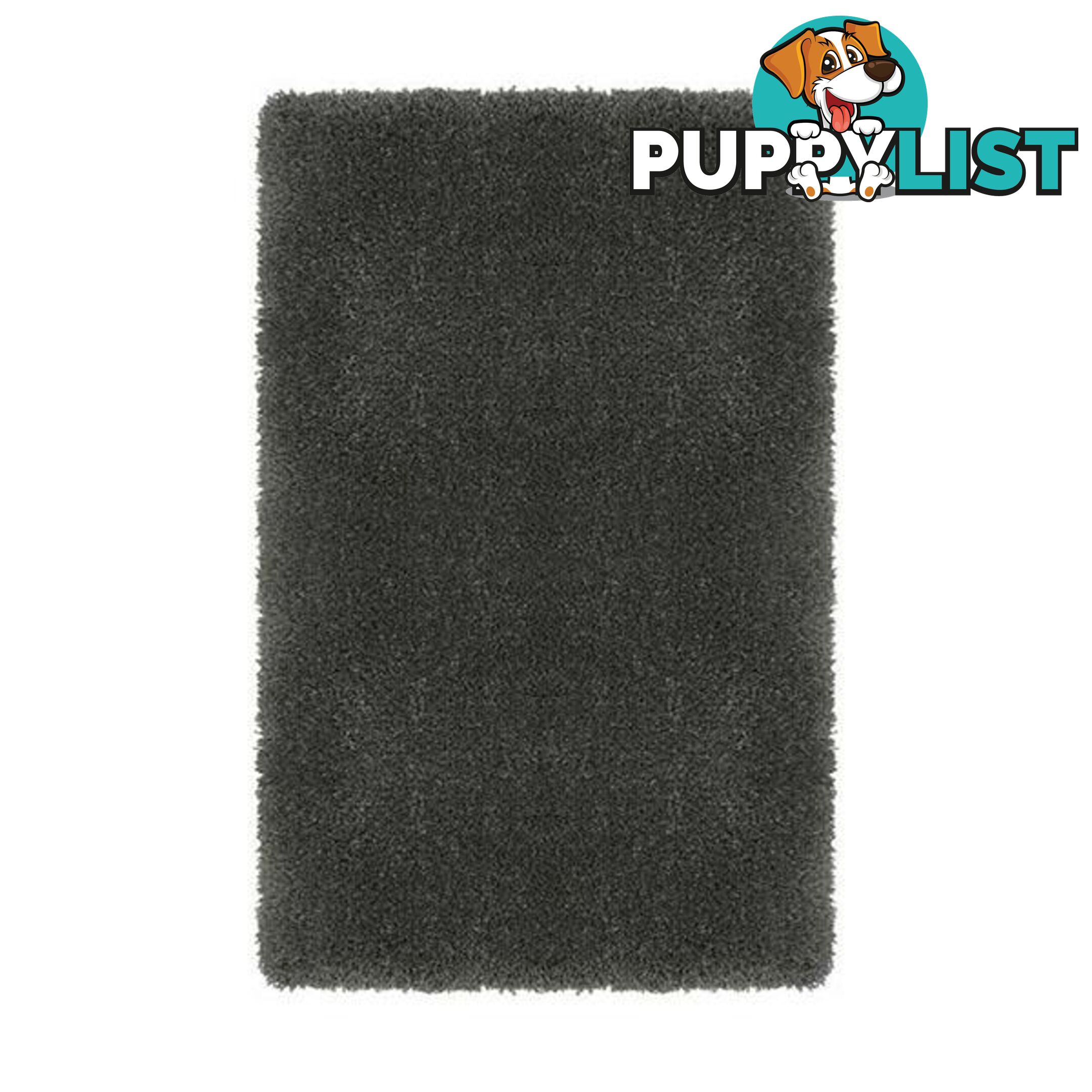 Dark Grey Comfy Polyester Rug - Unbranded - 787976629502