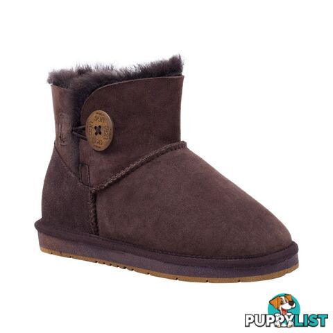 UGGS Mini Button Sheepskin Clove 5883 Unisex Chocolate - UGG - 822427509351