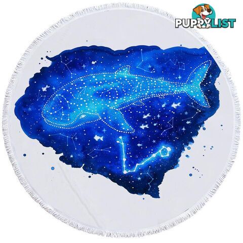 Zodiac Pisces Beach Towel - Towel - 7427046317313