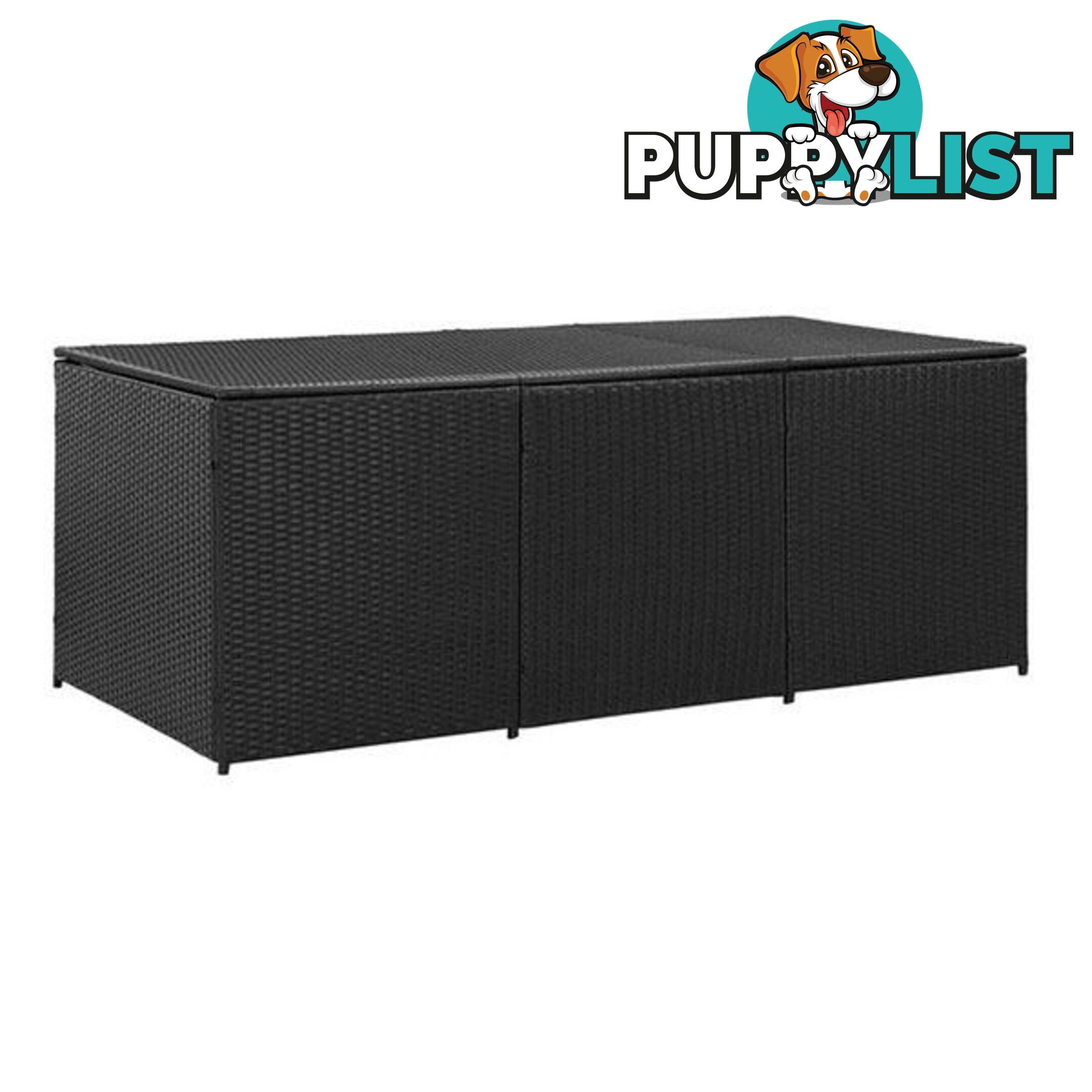 Garden Storage Box Poly Rattan 180X90X75 Cm - Unbranded - 8719883732237