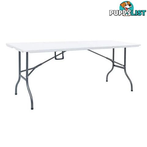 Folding Garden Table White 180X72X72 Cm Hdpe - Unbranded - 8719883800776