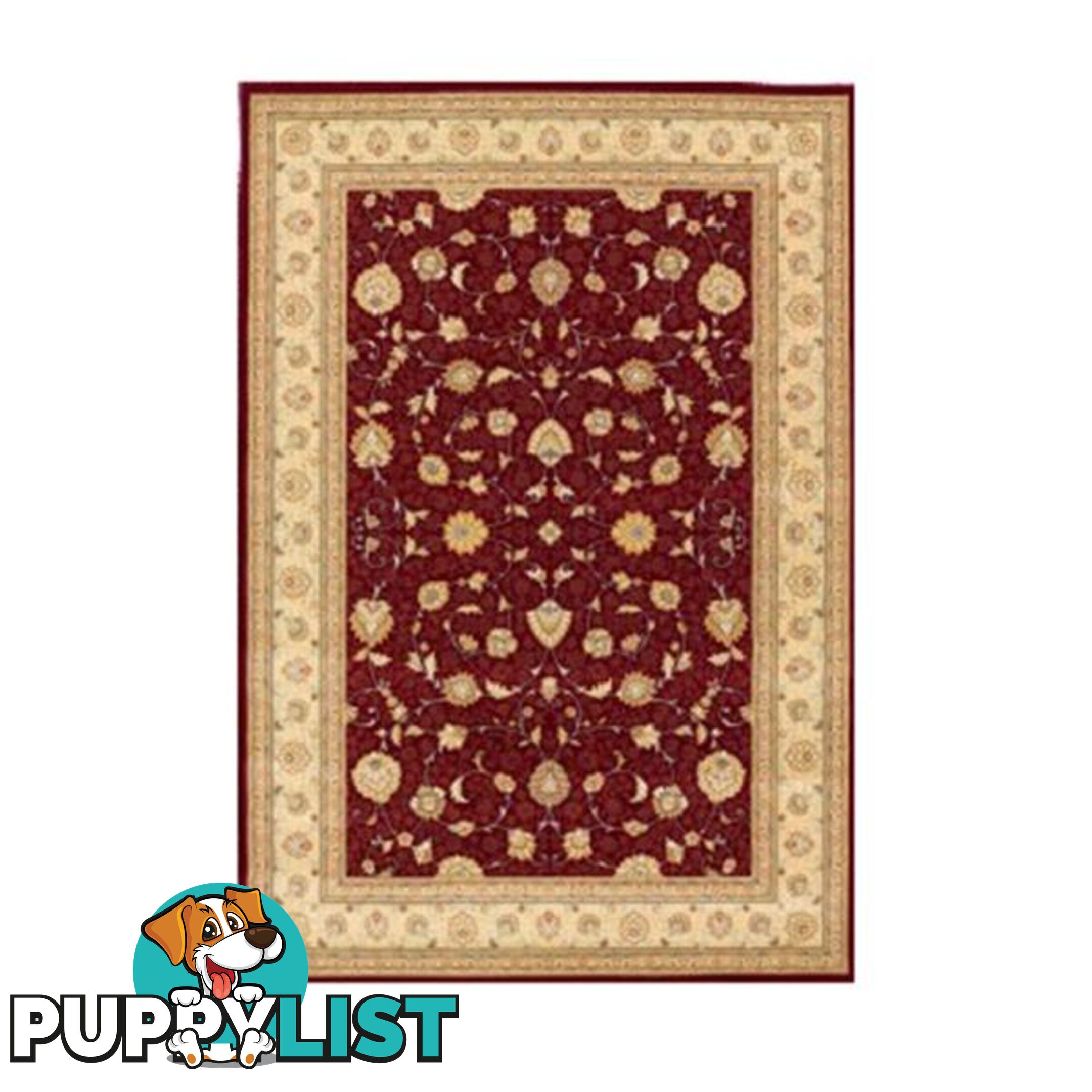 Polypropylene Pile Noble Claret Rug - Unbranded - 7427046180573