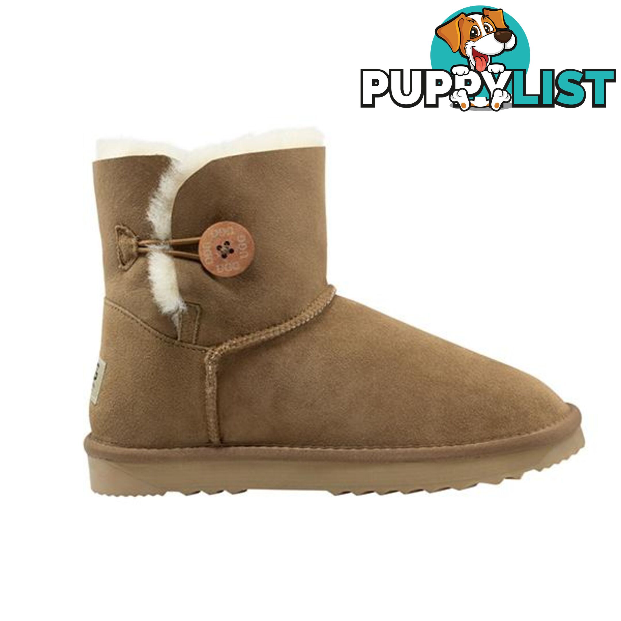 Comfort Me Australian Made Mini Bailey Button Ugg Boot Chestnut - Comfort Me - 822427521223