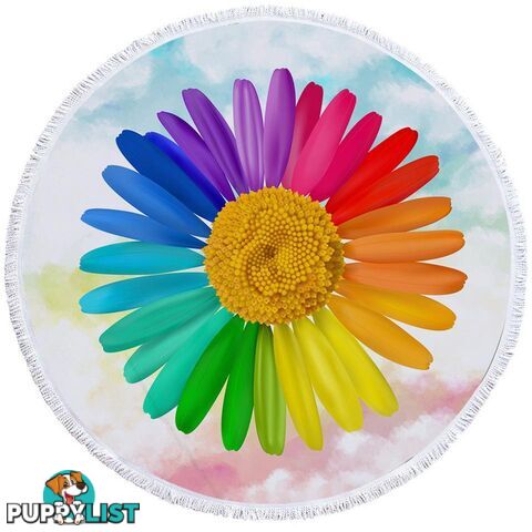 Colorful Sunflower Beach Towel - Towel - 7427046317412