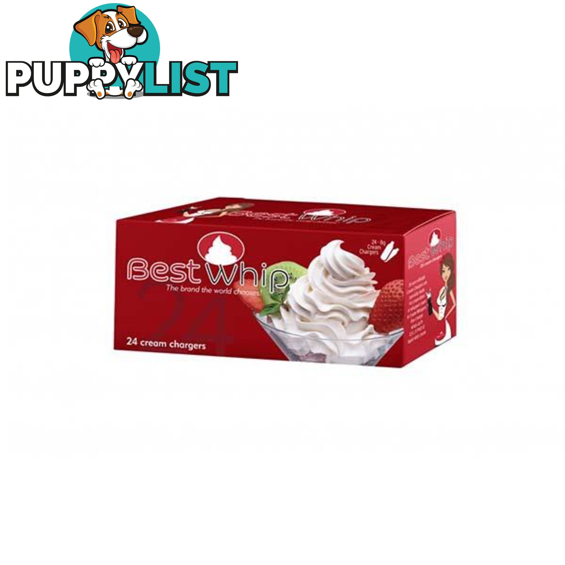 Best Whip Cream 8G Chargers 24X - Cream - 850296000990