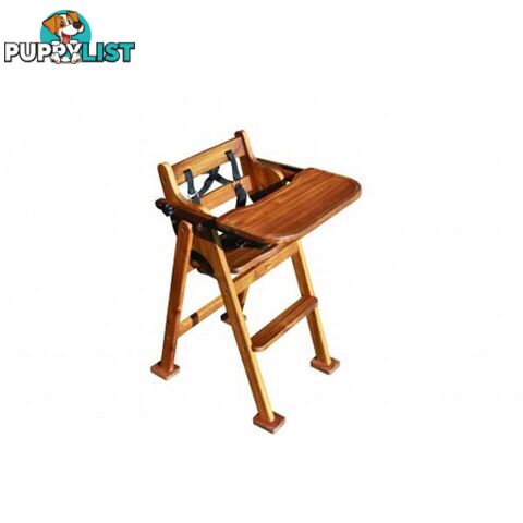 Hardwood Baby High Chair - Qtoys - 8936074262407