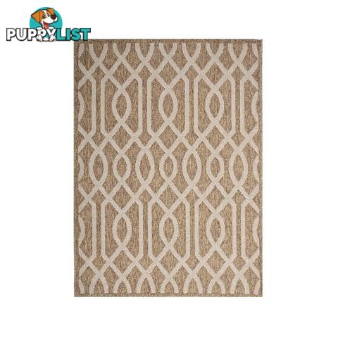 HAWAII BROWN BEIGE GEOMETRIC IKAT RUG - Unbranded - 7427046338653