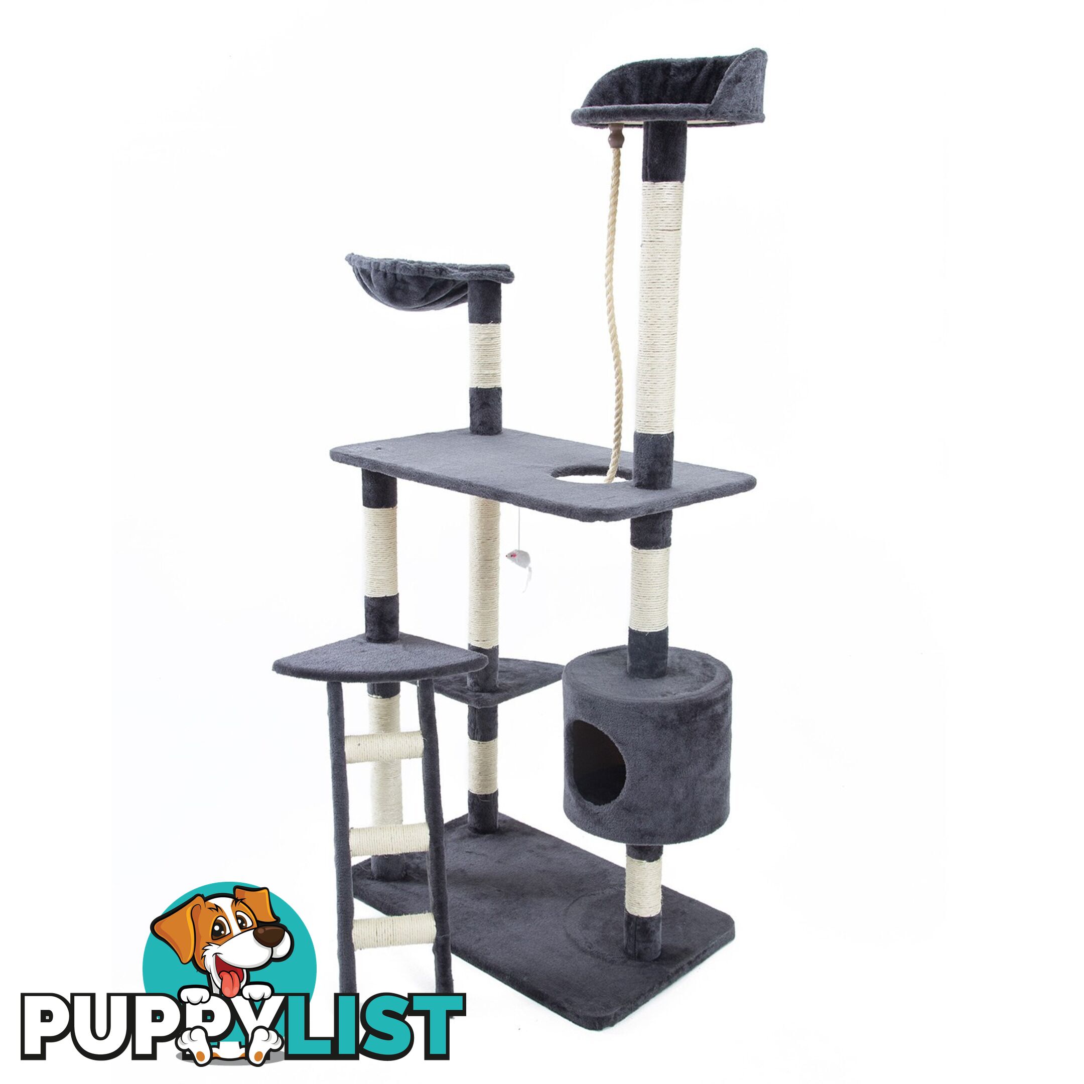 Cat Tree Scratcher FUJI 158 cm - GREY - Unbranded - 9352338003941