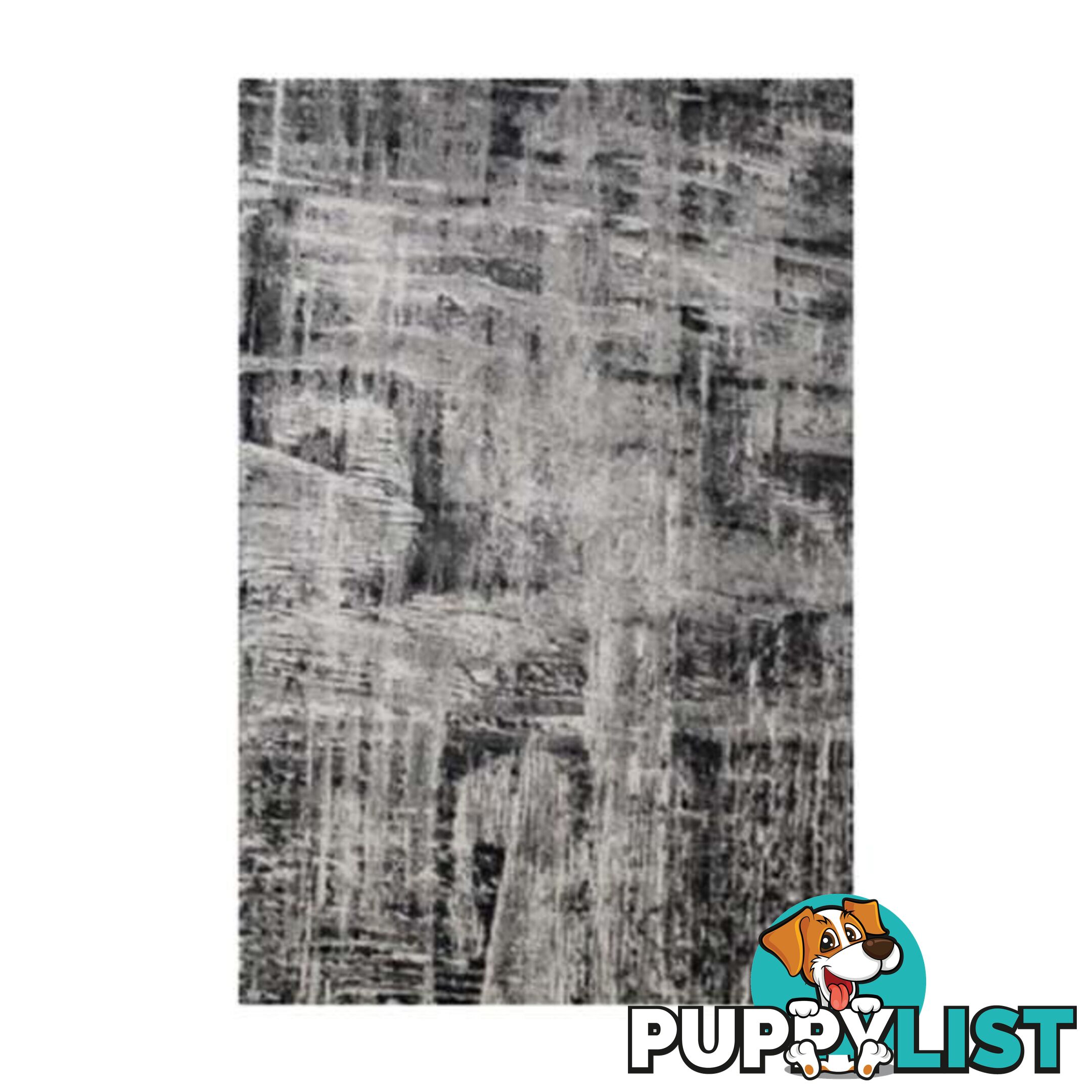 Polypropylene Grey Rug Art 80 X 150 Cm - Unbranded - 7427046194532