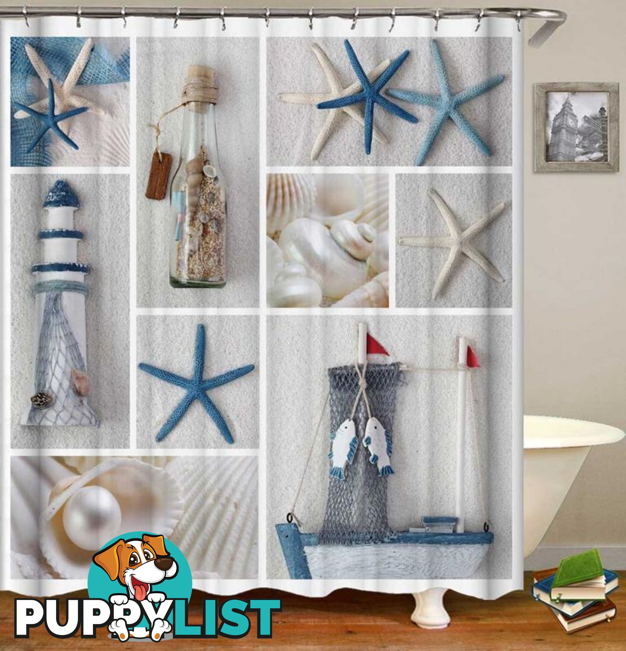Coastal Beauty Shower Curtain - Curtain - 7427046049641
