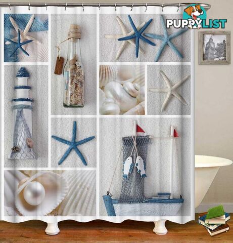 Coastal Beauty Shower Curtain - Curtain - 7427046049641