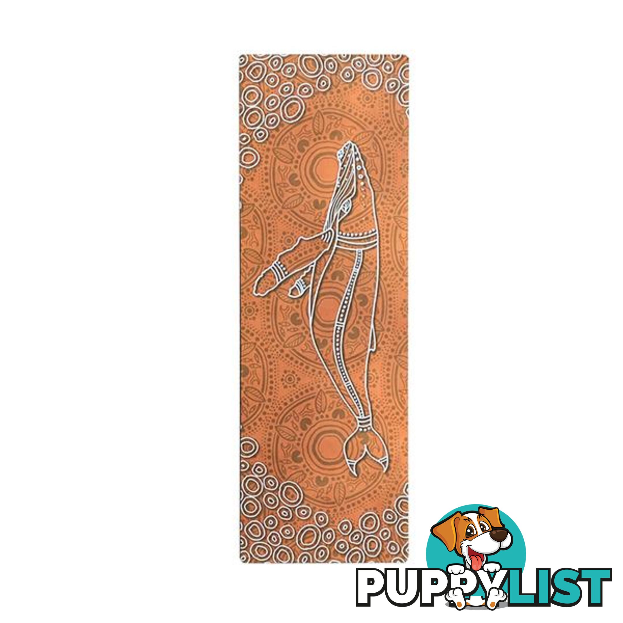 Saltwater Life Aboriginal Design Yoga Mat Eco Rubber Orange - Unbranded - 797776545650