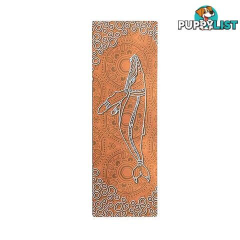 Saltwater Life Aboriginal Design Yoga Mat Eco Rubber Orange - Unbranded - 797776545650