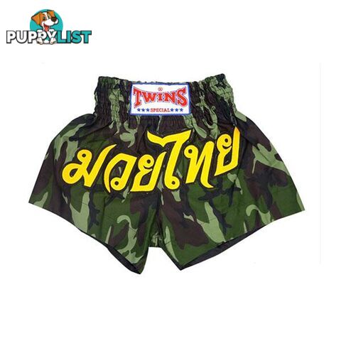 Twins Boxing Shorts Army Green - Twins Special - 9476062141837