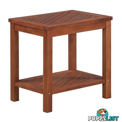 Side Table Solid Acacia Wood 45X33X45 Cm - Side Table - 7427046256650