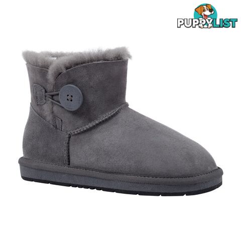 UGGS Mini Button Sheepskin Clove 5883 Unisex Grey - UGG - 822427509474