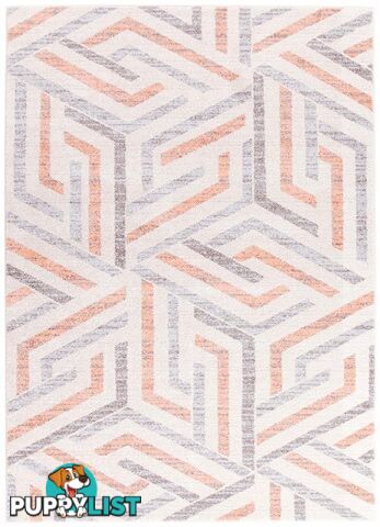 Dimensions Divinity Link Pink Modern Rug - Unbranded - 9375321826594